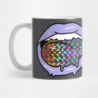 Sparkly Holographic Tongue and Lips Mug